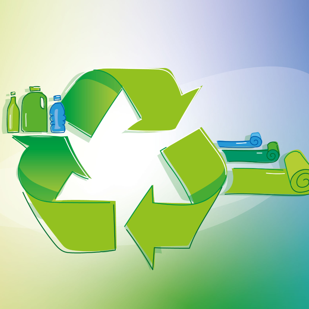 Graphic of a recyling cyle