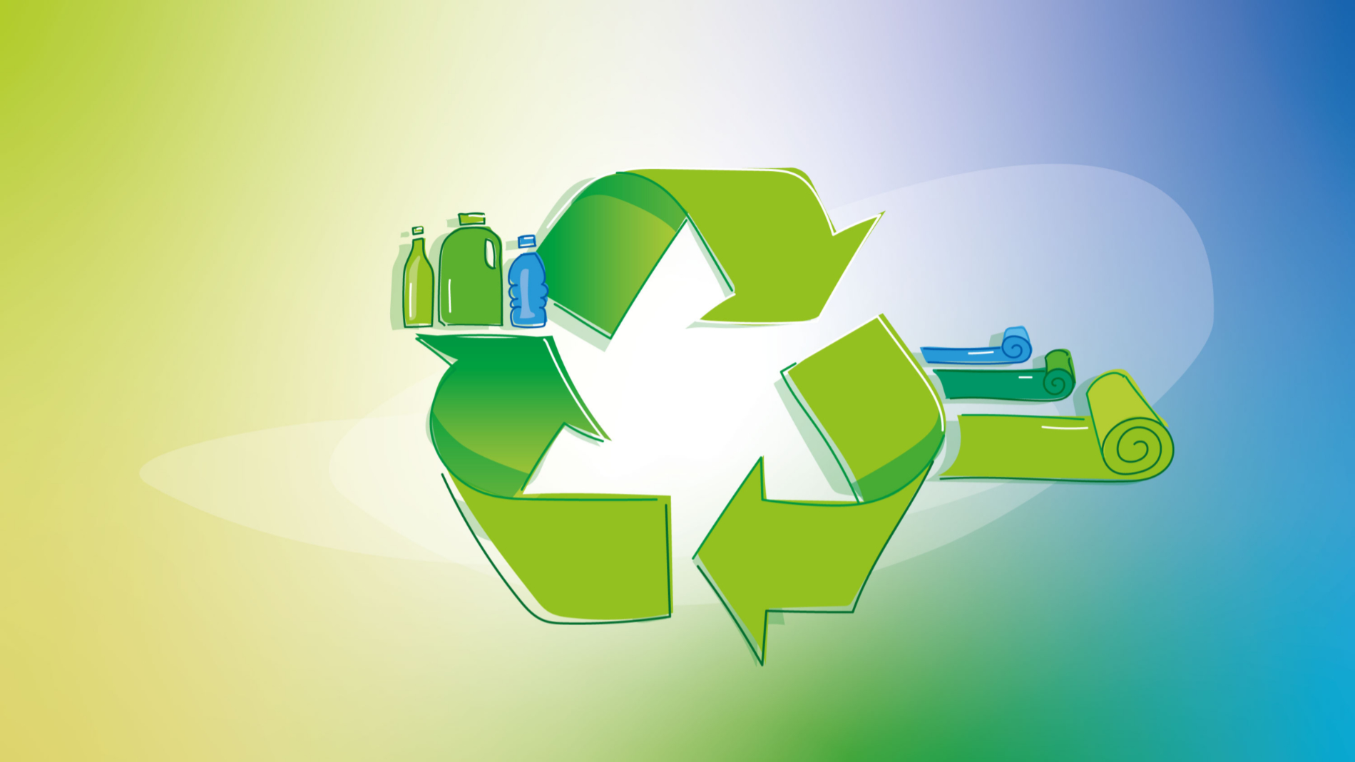 Graphic of a recyling cyle